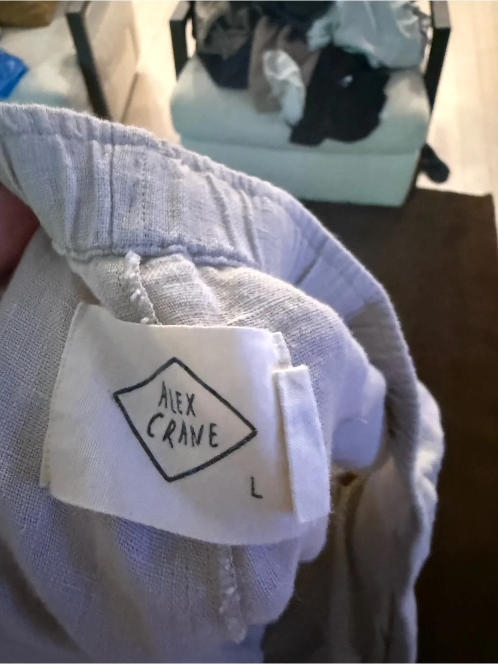 Alex Crane Cream Linen Pants